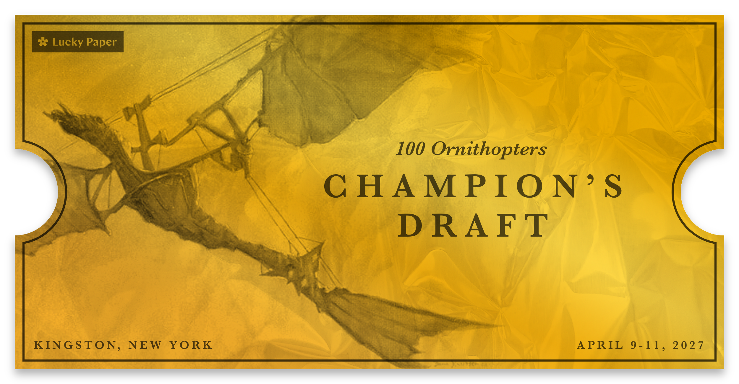 100 Ornithopters Champion's Draft Golden Ticket