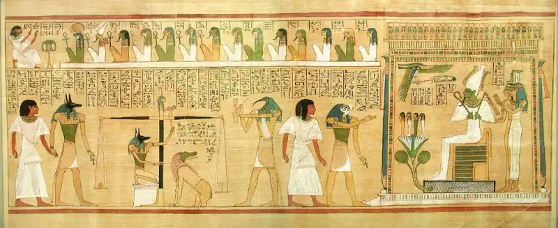 An illustration from the Book of the Dead.