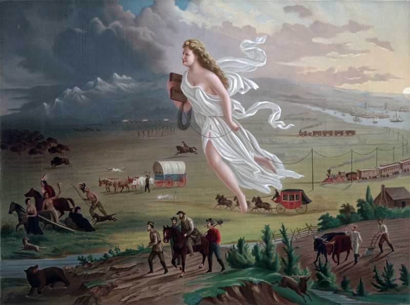 American Progress, Painting by John Gast (1872)